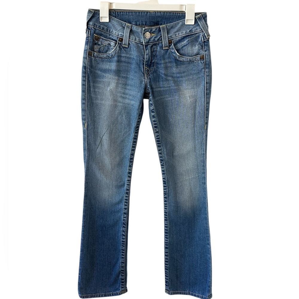 True Religion Women's Becky Boot Cut Blue Jeans Size 28